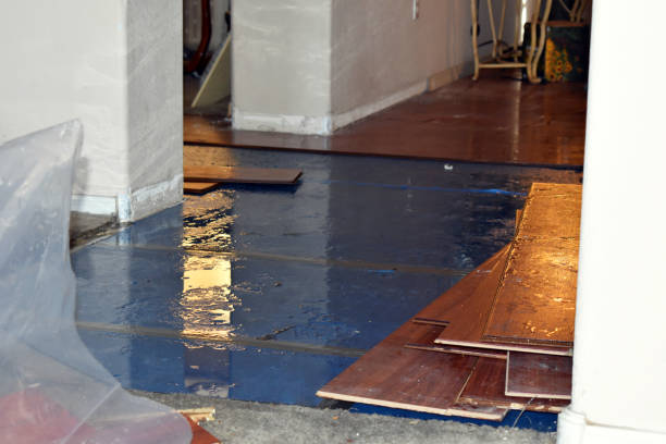Professional Water Damage Restoration technician working in Marshfield, WI